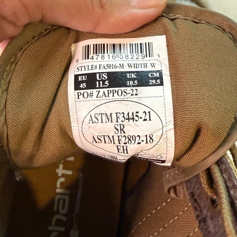 Carhartt Men's Brown Suede Lace-Up Boots